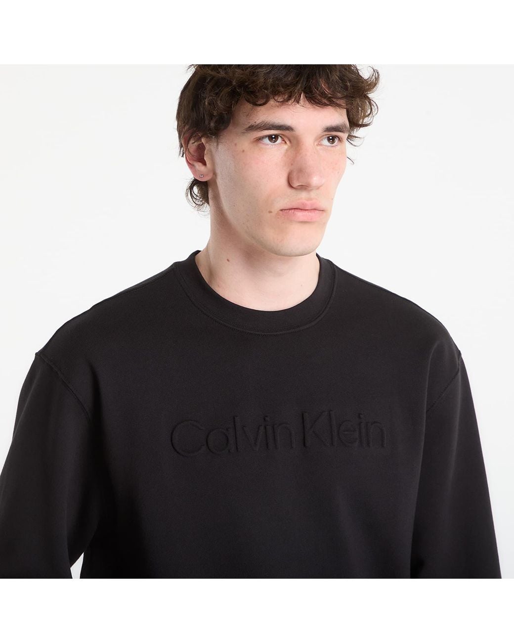 Calvin Klein Sweatshirt Eu Sportswear Graphic Crewneck in Black für Herren