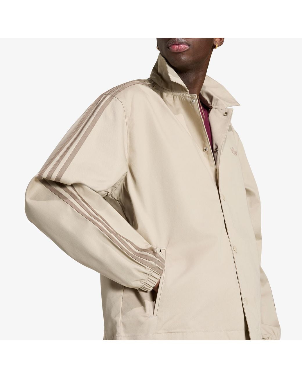 Adidas Originals Natural 3 Stripes Jackets for men