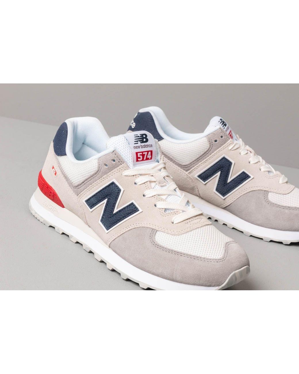 Quite stereo fiction new balance 574 red and grey Strengthen hat sleep