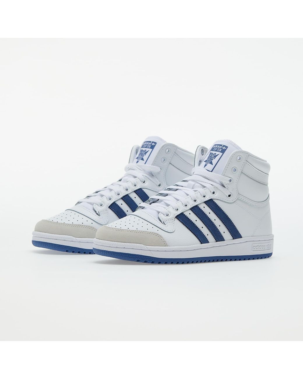 adidas Originals Adidas Top Ten Ftwr White/ Crew Blue/ Crystal White for  Men | Lyst