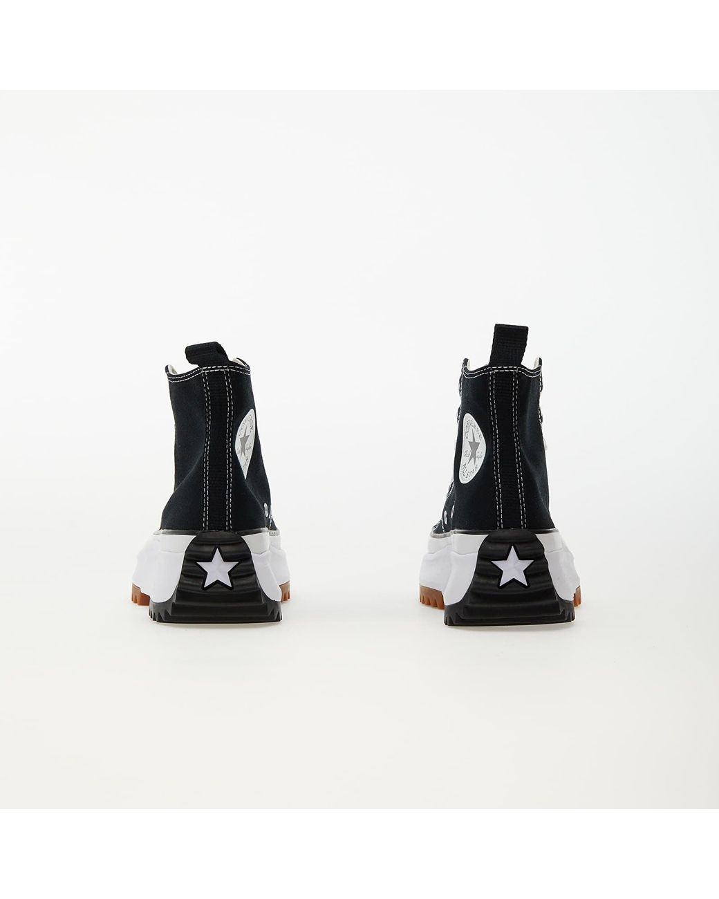 Converse Black Run Star Hike Platform Foundational Leather