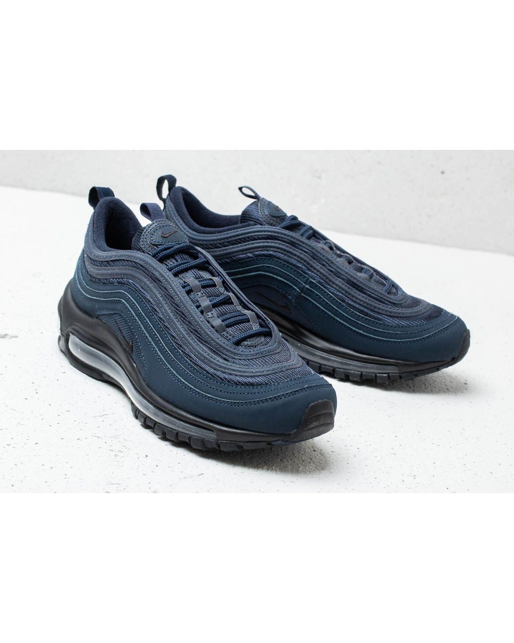 Nike Rubber Air Max 97 (gs) Obsidian/ Black-midnight Navy in Blue | Lyst