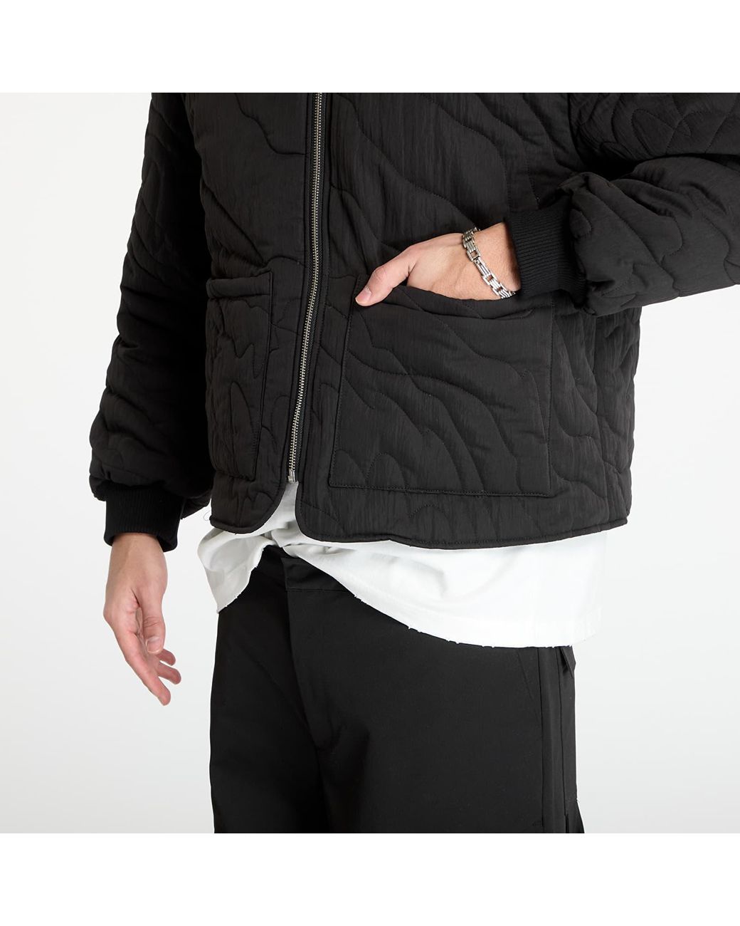 Giacca Lining Quilted Jacket di FTSHP in Black