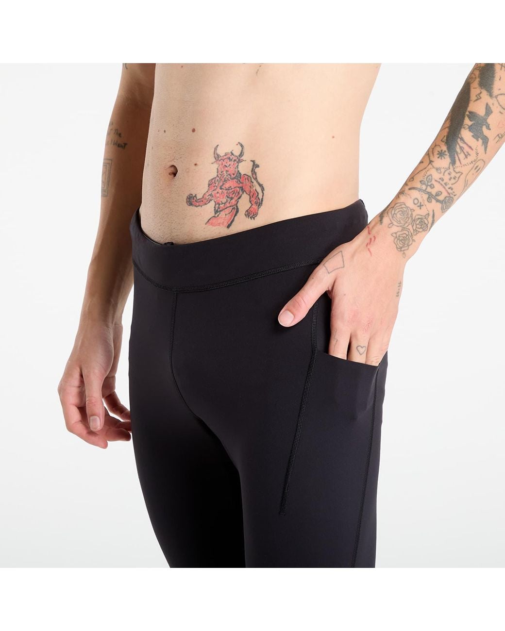 On Shoes Blue Pants Performance Tights for men