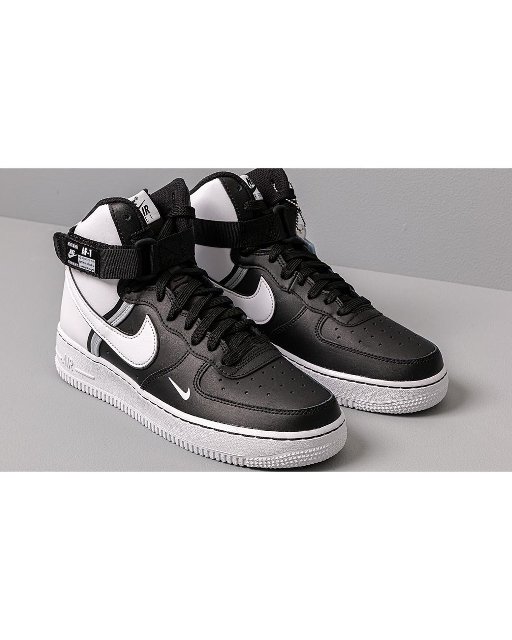 Pre-owned Nike Air Force 1 Mid Lv8 Overbrand (gs) In Wolf Grey/white/black
