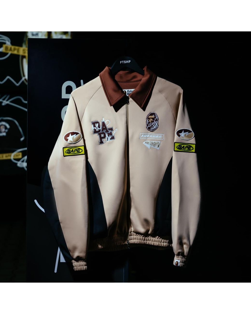 A Bathing Ape Natural Jacket Bape X Footshop