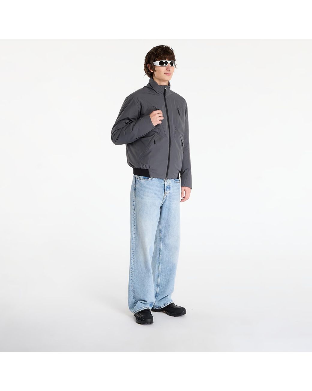 POUTNIK BY TILAK Gray Jacket Continental for men