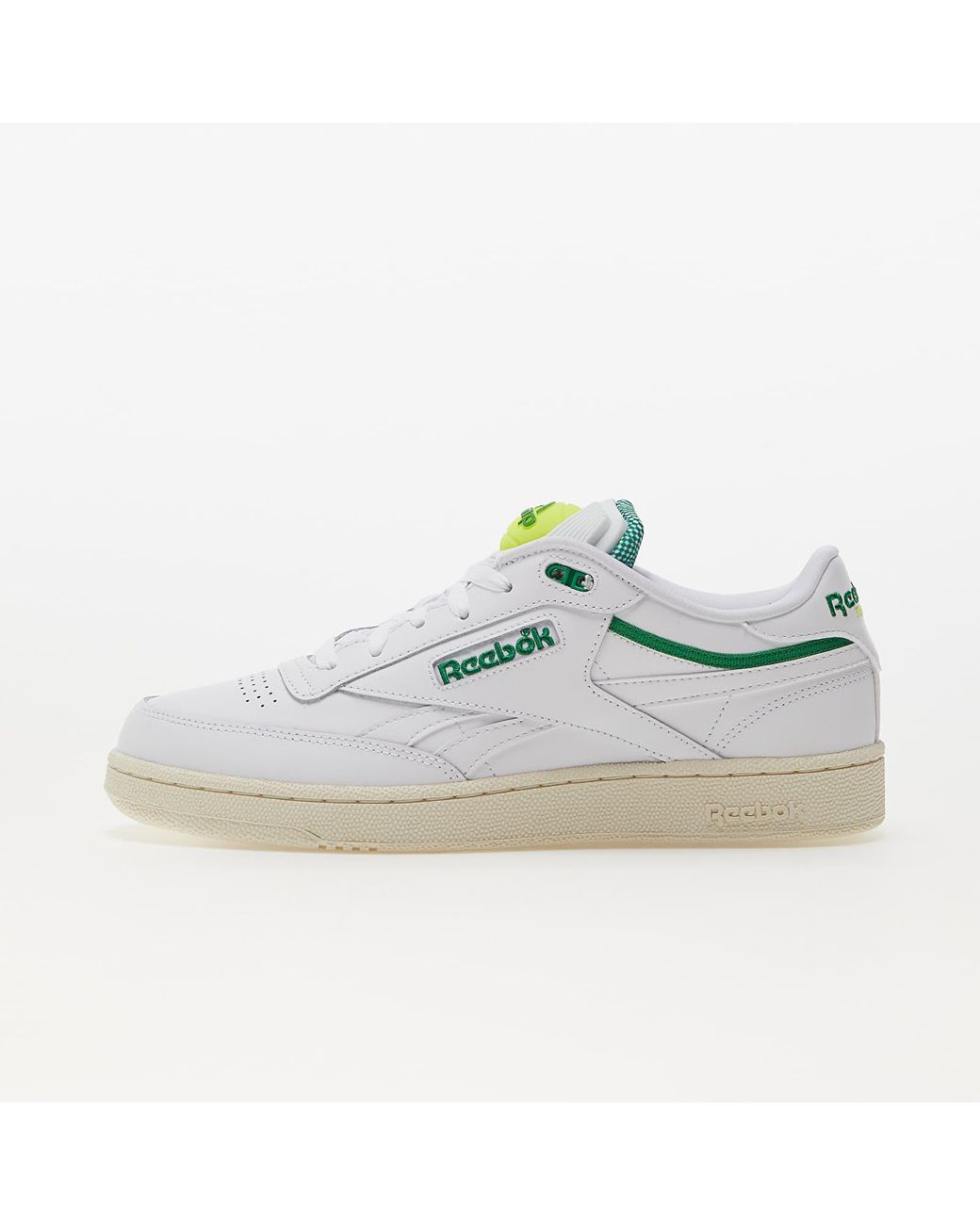 reebok club c 85 white green womens