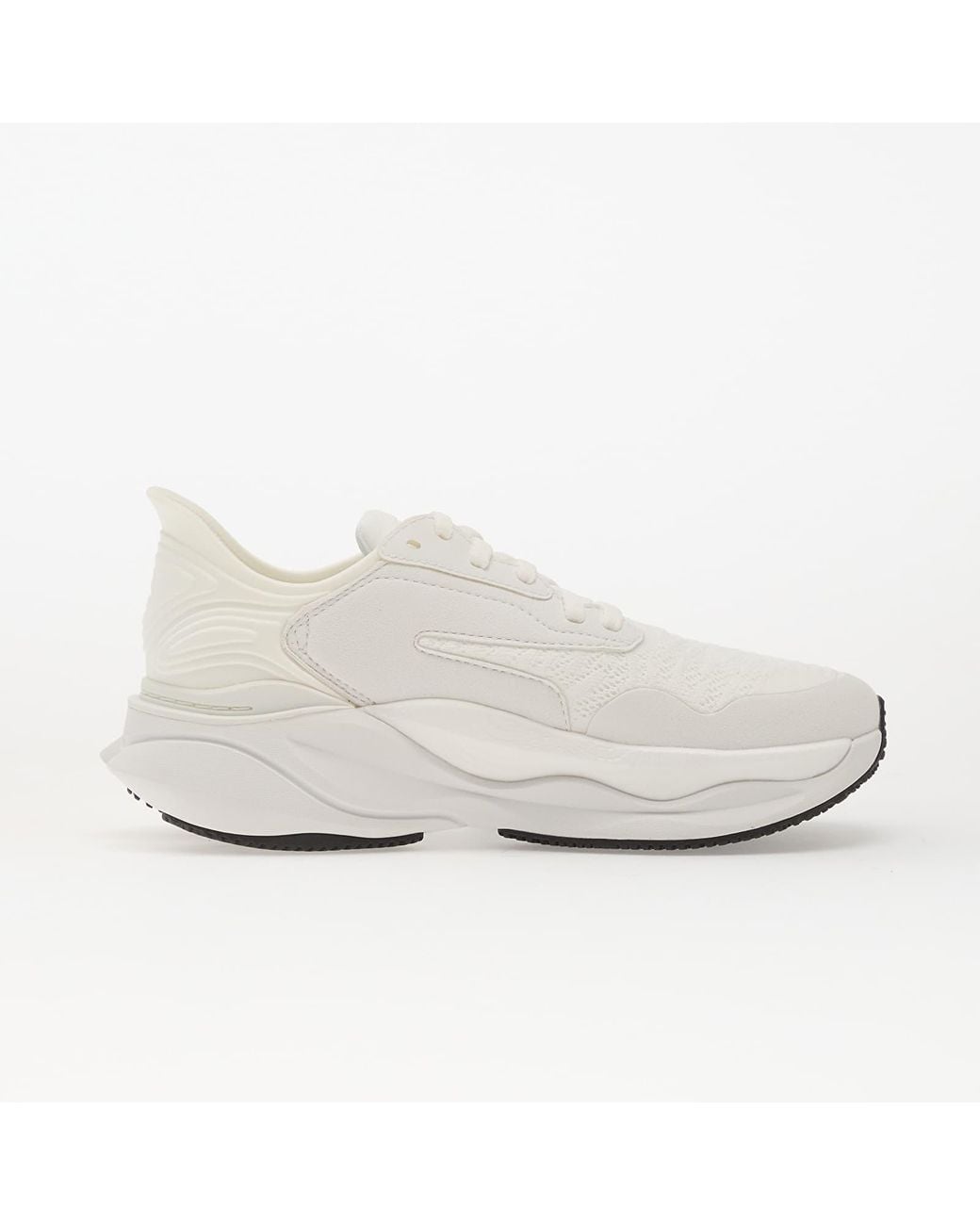 Clarks White Pace Panelled Sneakers