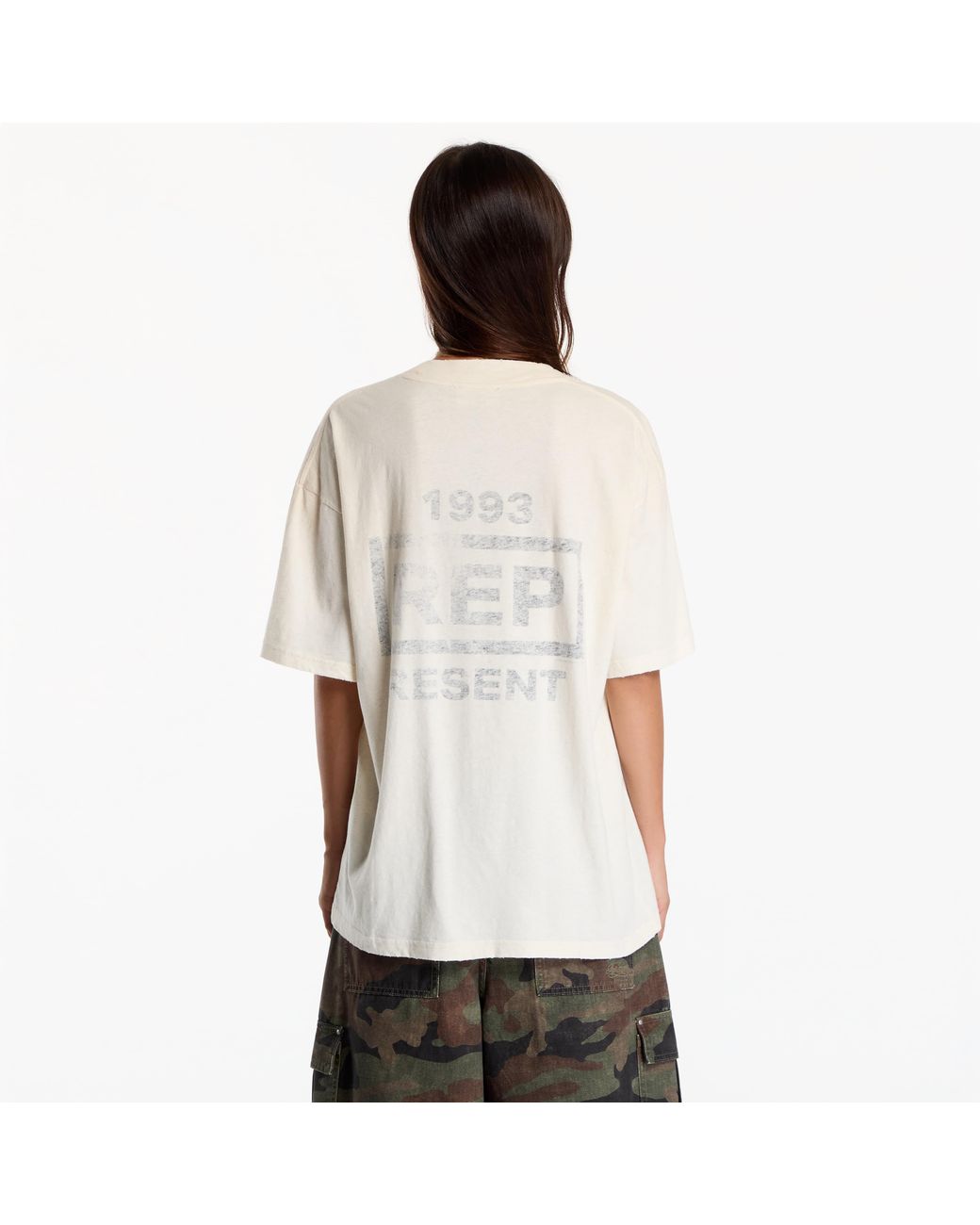 Represent White T-Shirt Reverse Resent T-Shirt