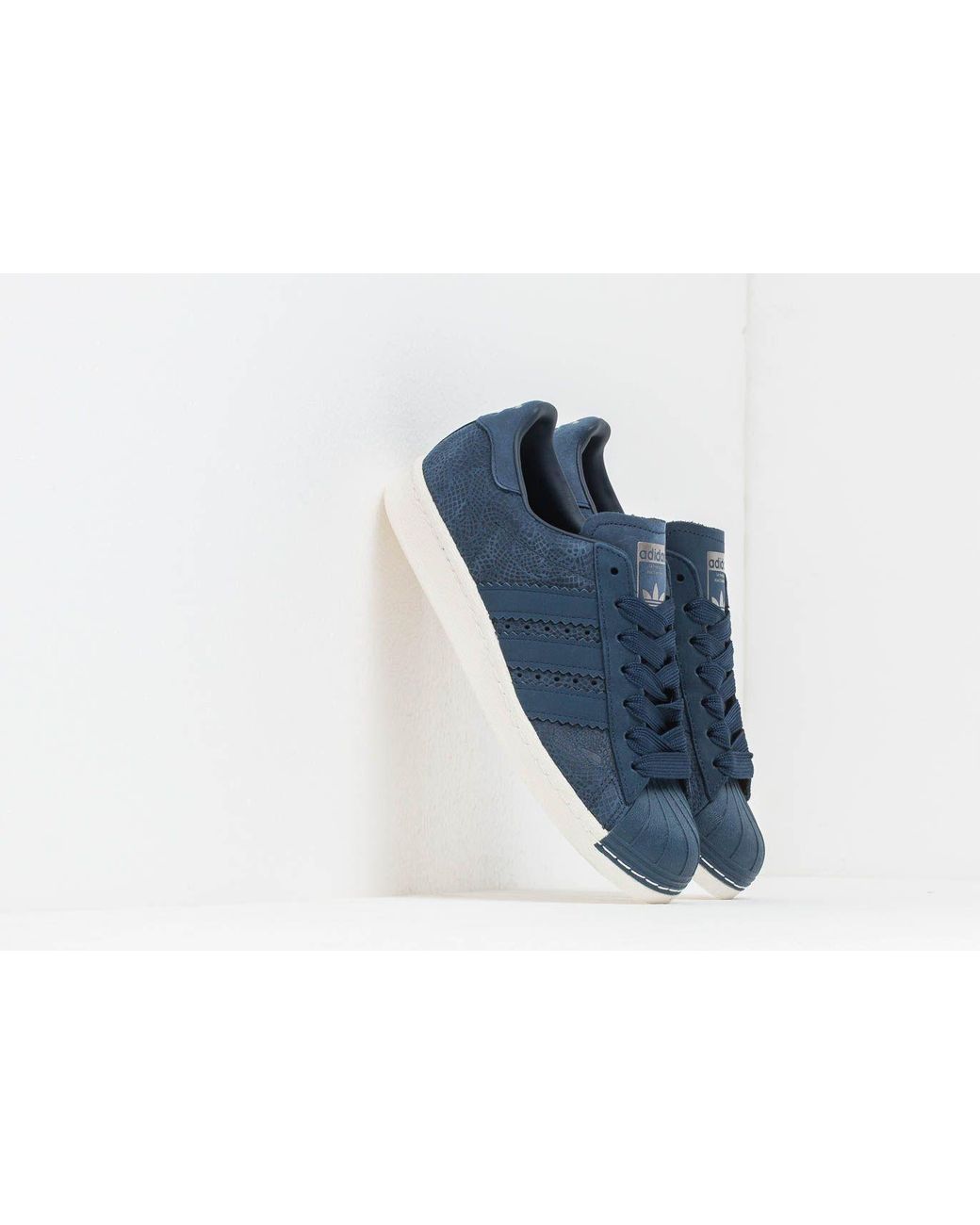 adidas Originals Adidas Superstar 80s W Conavy/ Conavy/ Off White in Blue |  Lyst