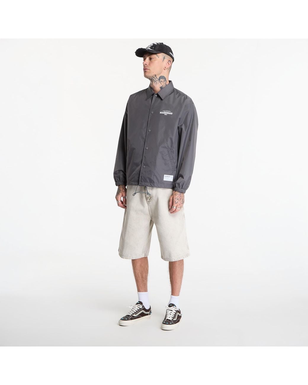 Neighborhood Gray Jacket Windbreaker Jacket-1 for men