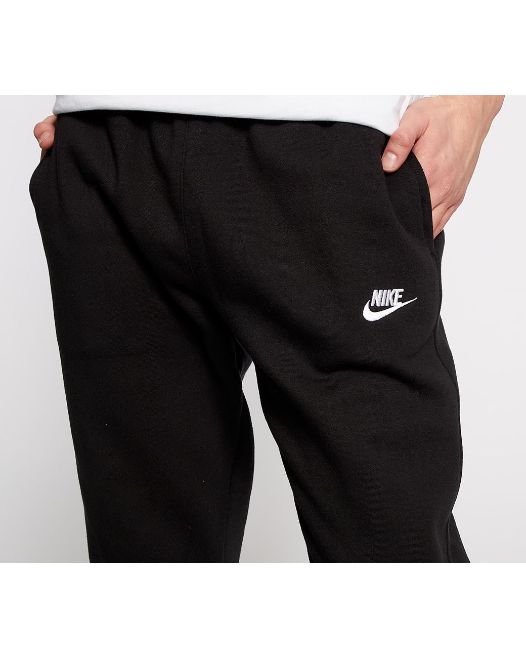 Nike Sportswear Club Bb Jogger Pants Black/ Black/ White for Men | Lyst