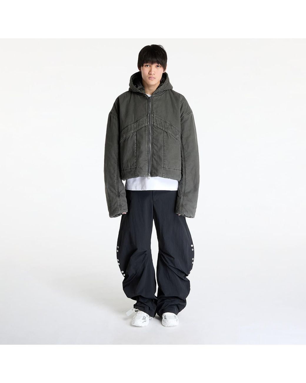 HELIOT EMIL Black Jacket Parametrical Worker Jacket for men