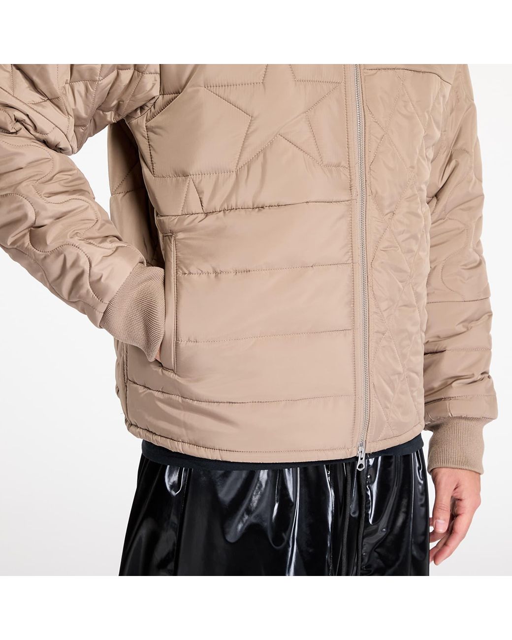 Pleasures Jas Stonehenge Quilted Jacket in het Natural voor heren