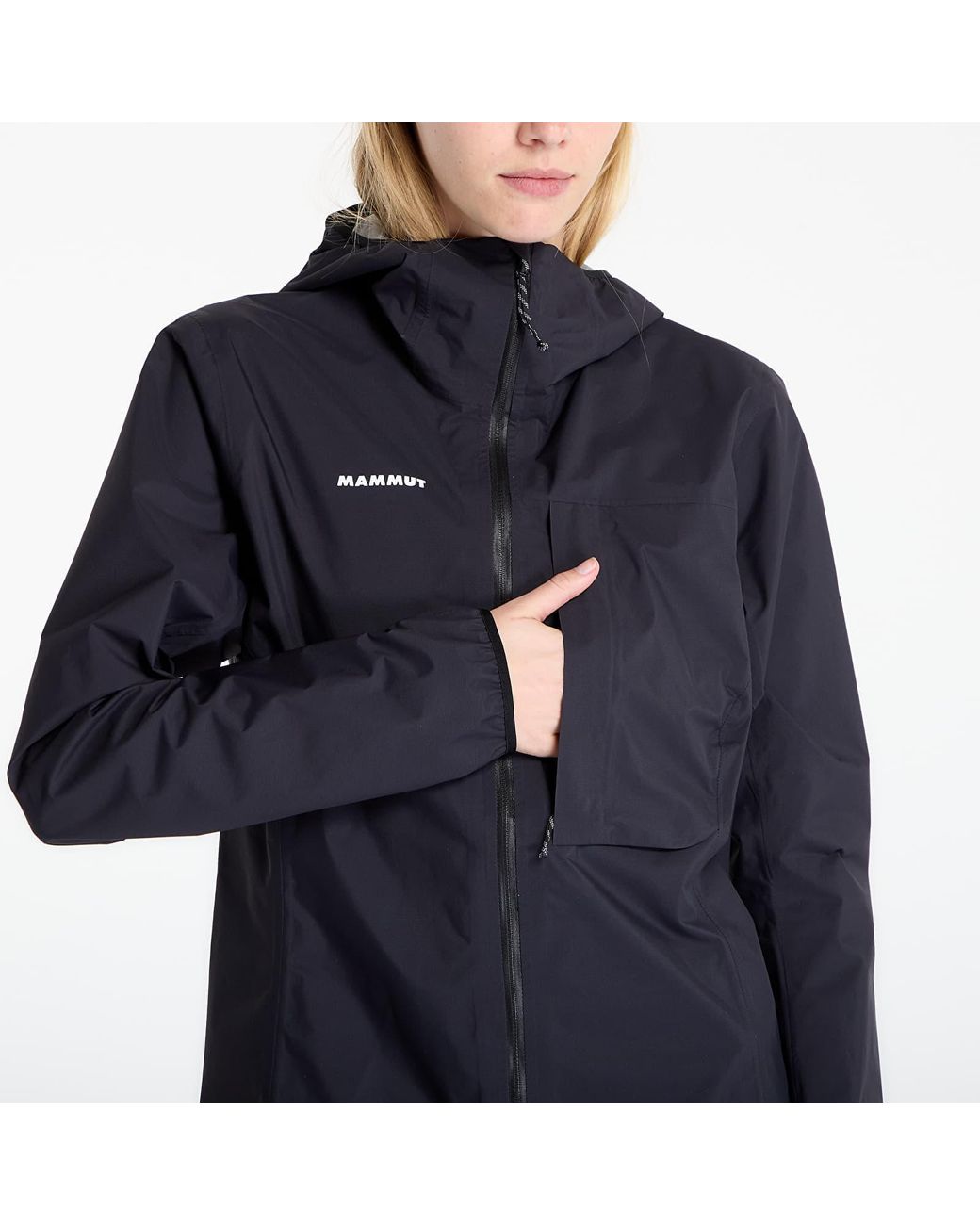 Mammut Windjack Ducan Light Hs Hooded Jacket in het Blue