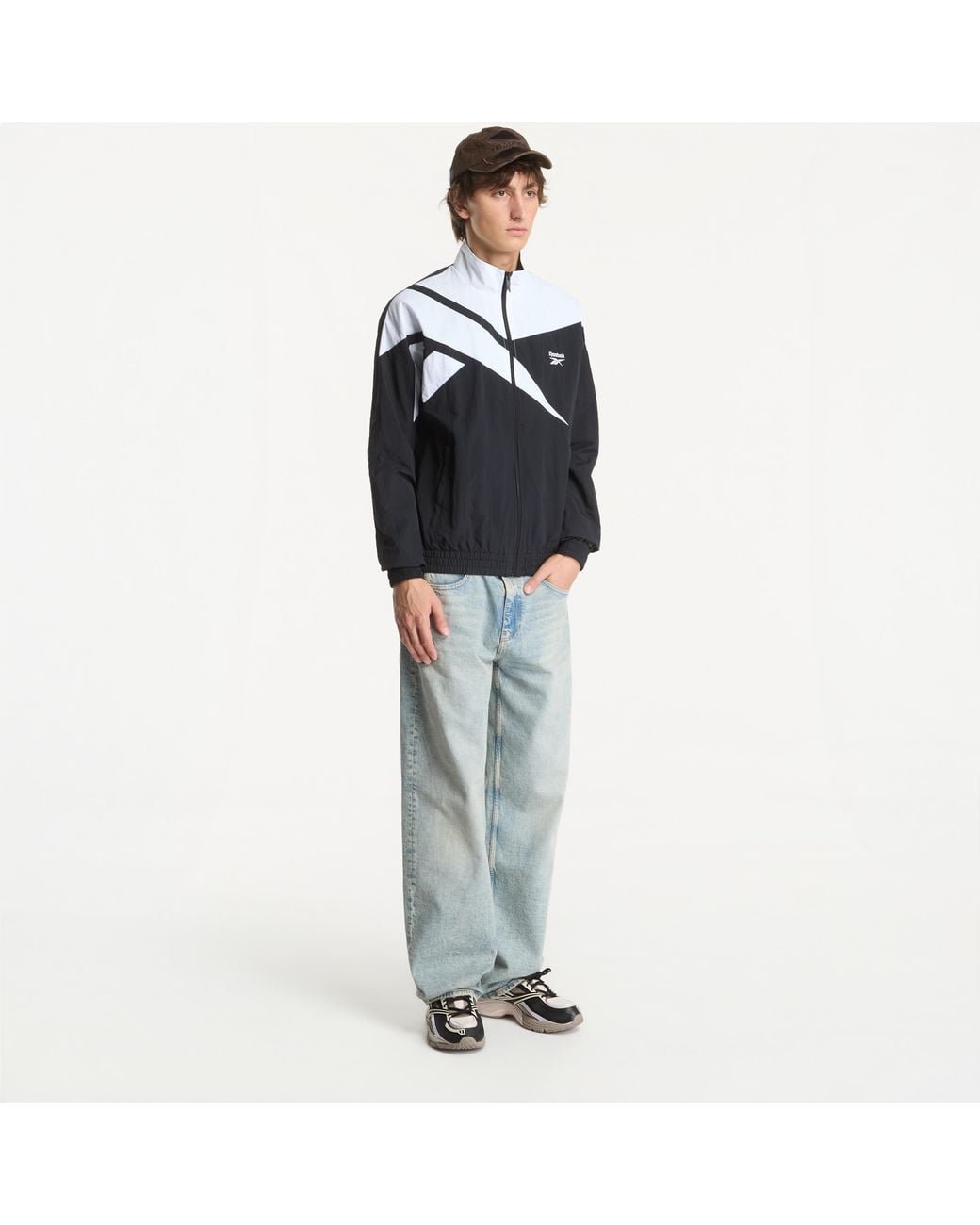 Reebok Jas Vector Track Top in het Black voor heren