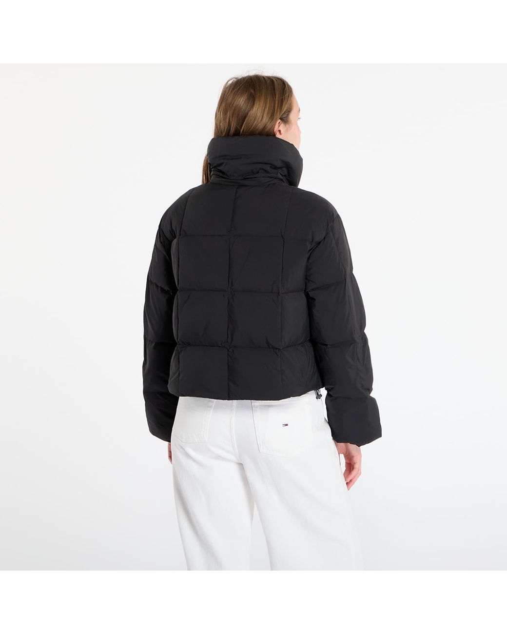Calvin Klein Black Jacket Jeans Short Down Puffer Jacket