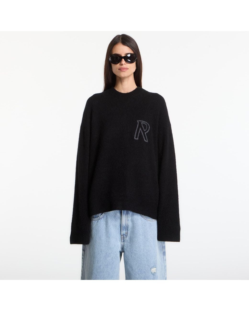 Represent Black Sweater Logo Sweater