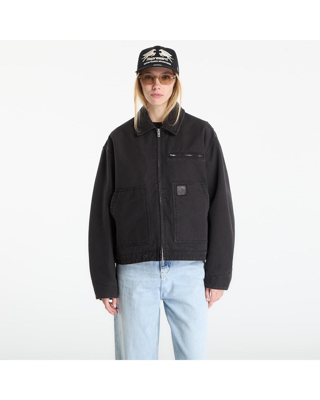 Represent Jas Worker Jacket in het Black
