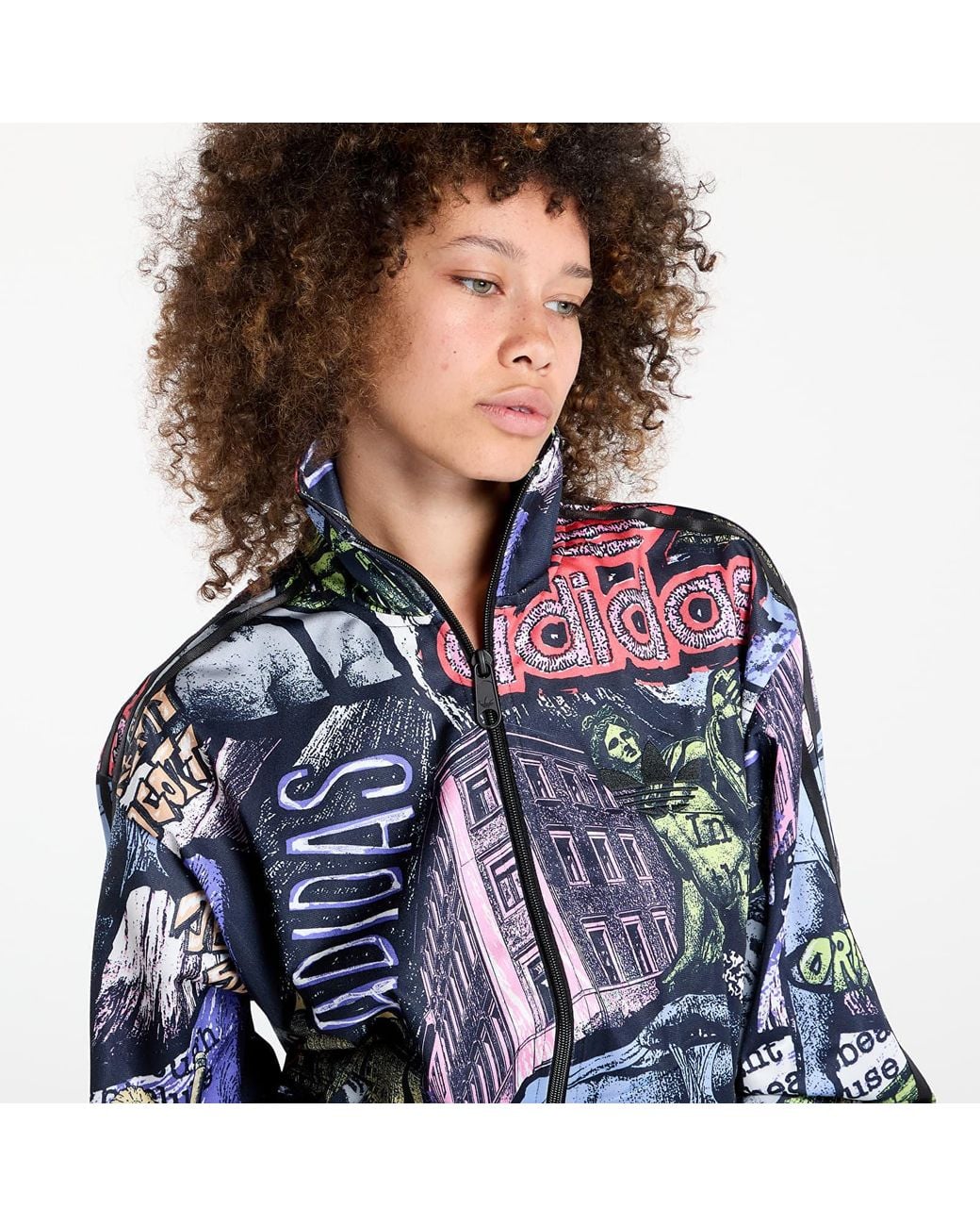 adidas Originals Jacket Adidas X Jeremy Scott Aop Track Top in Blue | Lyst