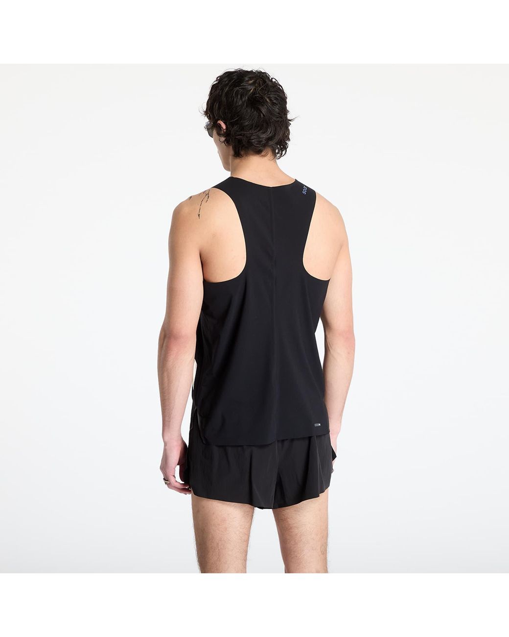 Soar Running Advanced Top in het Black voor heren