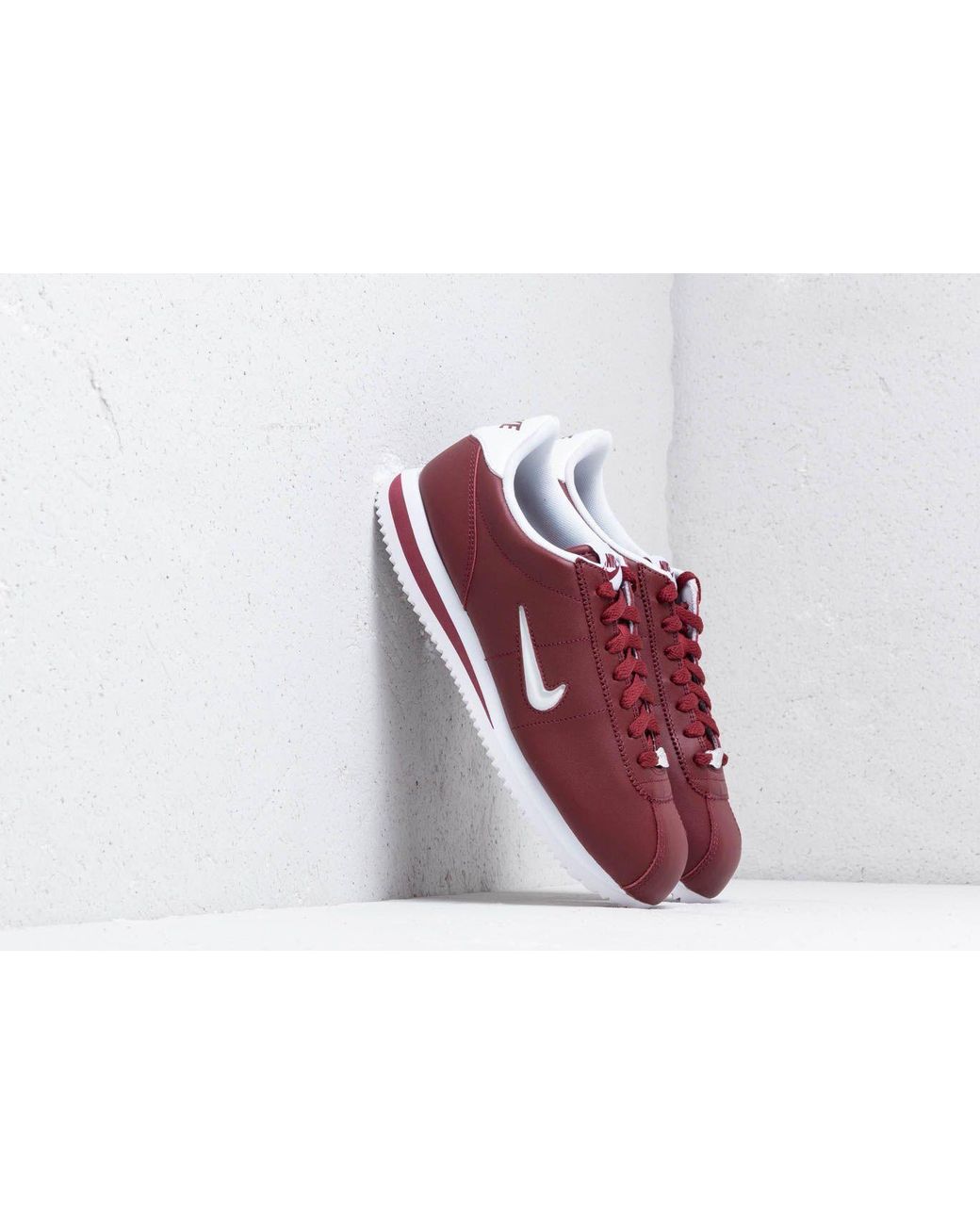 Cortez Basic Jewel Dark Team Red/ White Nike pour homme | Lyst
