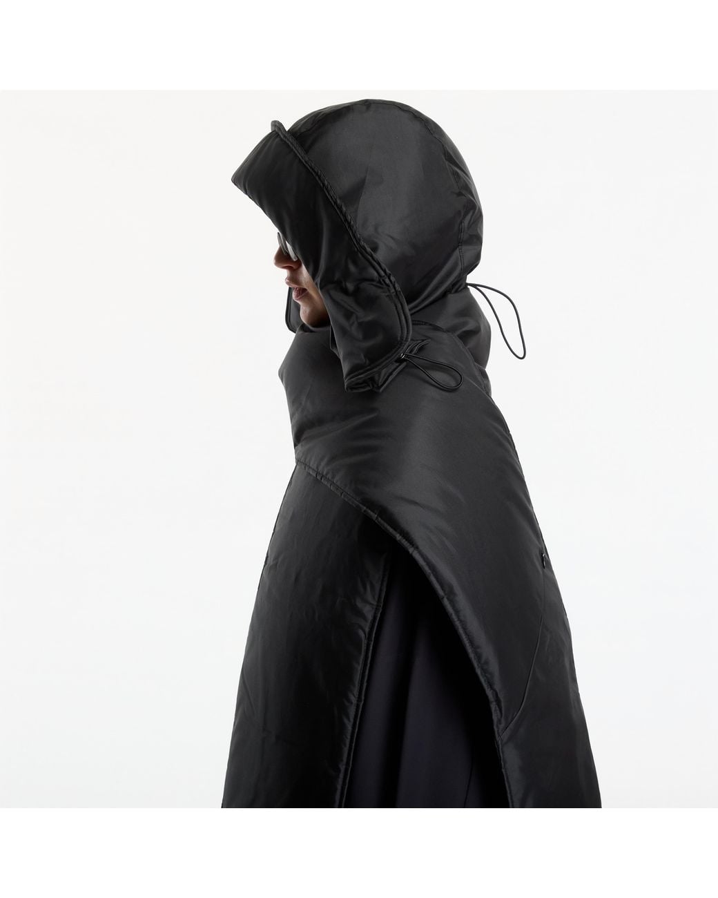 Sciarpa Padded Hooded Scarf di Y-3 in Black