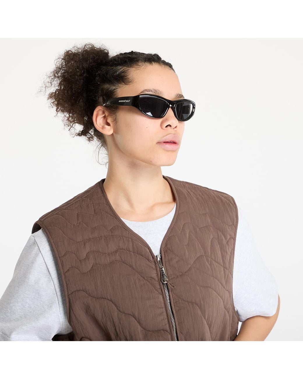 FTSHP Lining Quilted Vest in het Brown