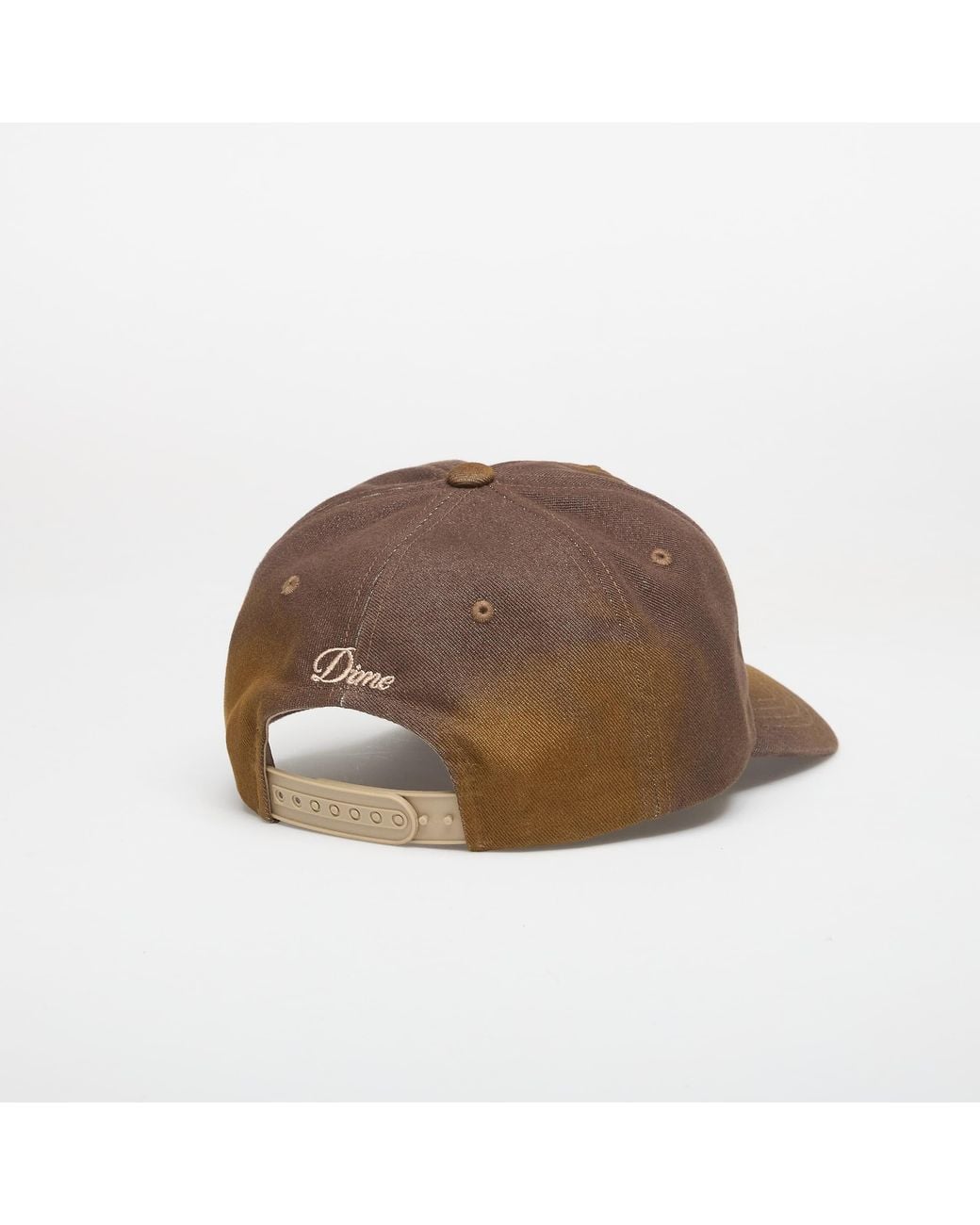 Dime Brown Cursive Denim Worker Cap