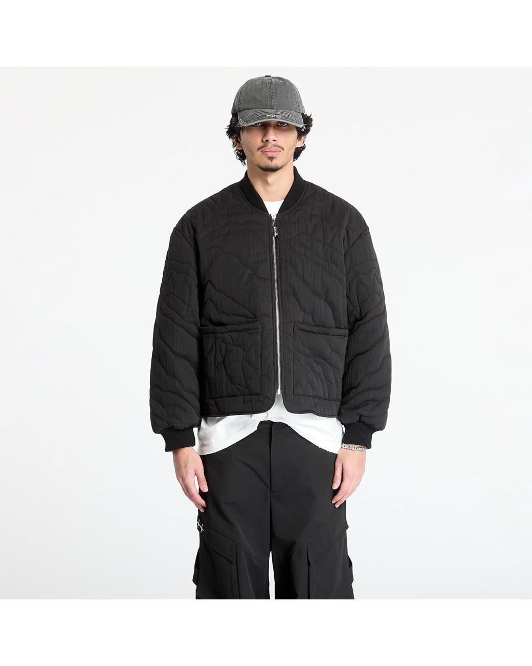 Giacca Lining Quilted Jacket di FTSHP in Black