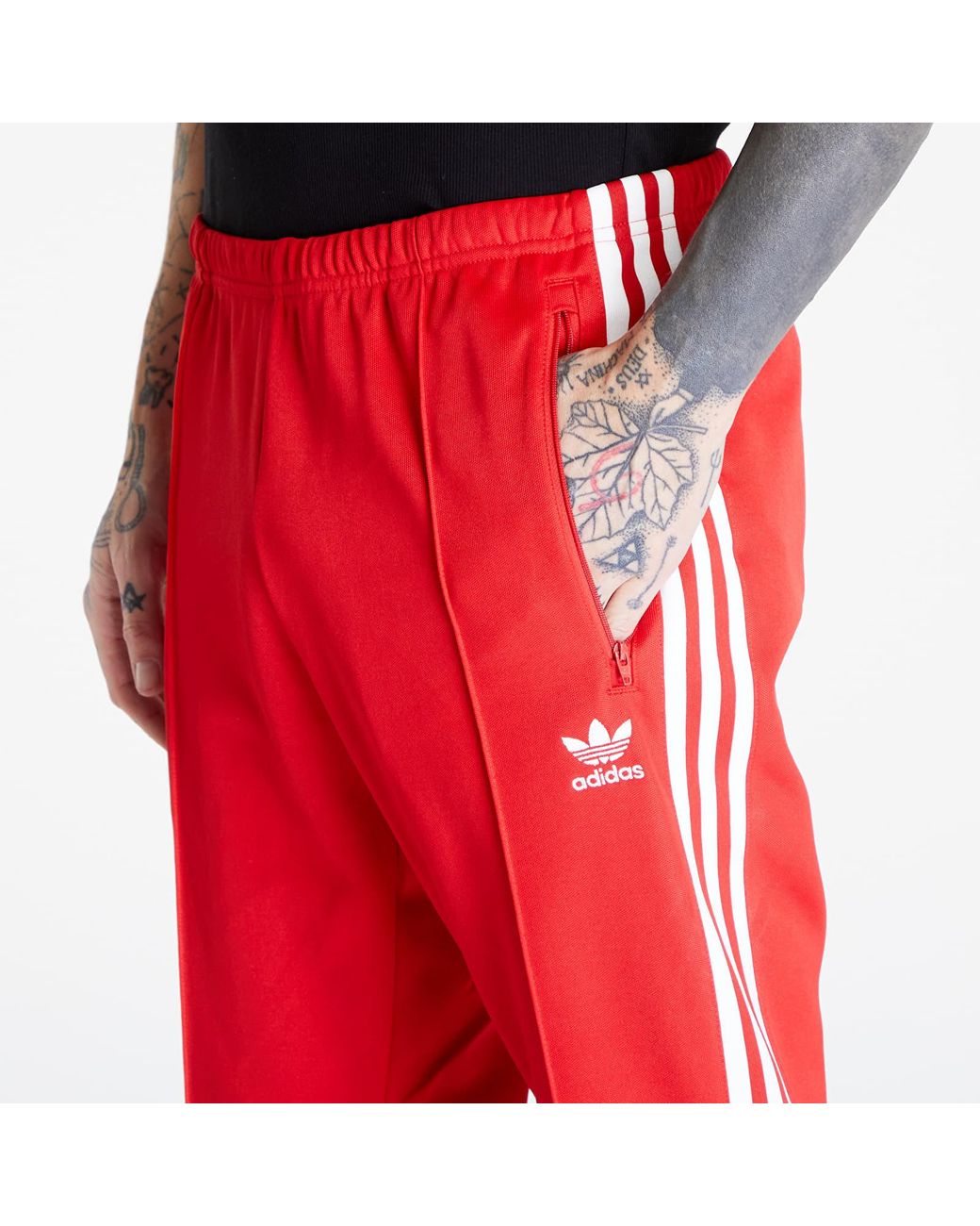 adidas Originals Sweatpants Adidas Beckenbauer Track Pant Better Scarlet White M in Red for Men Lyst
