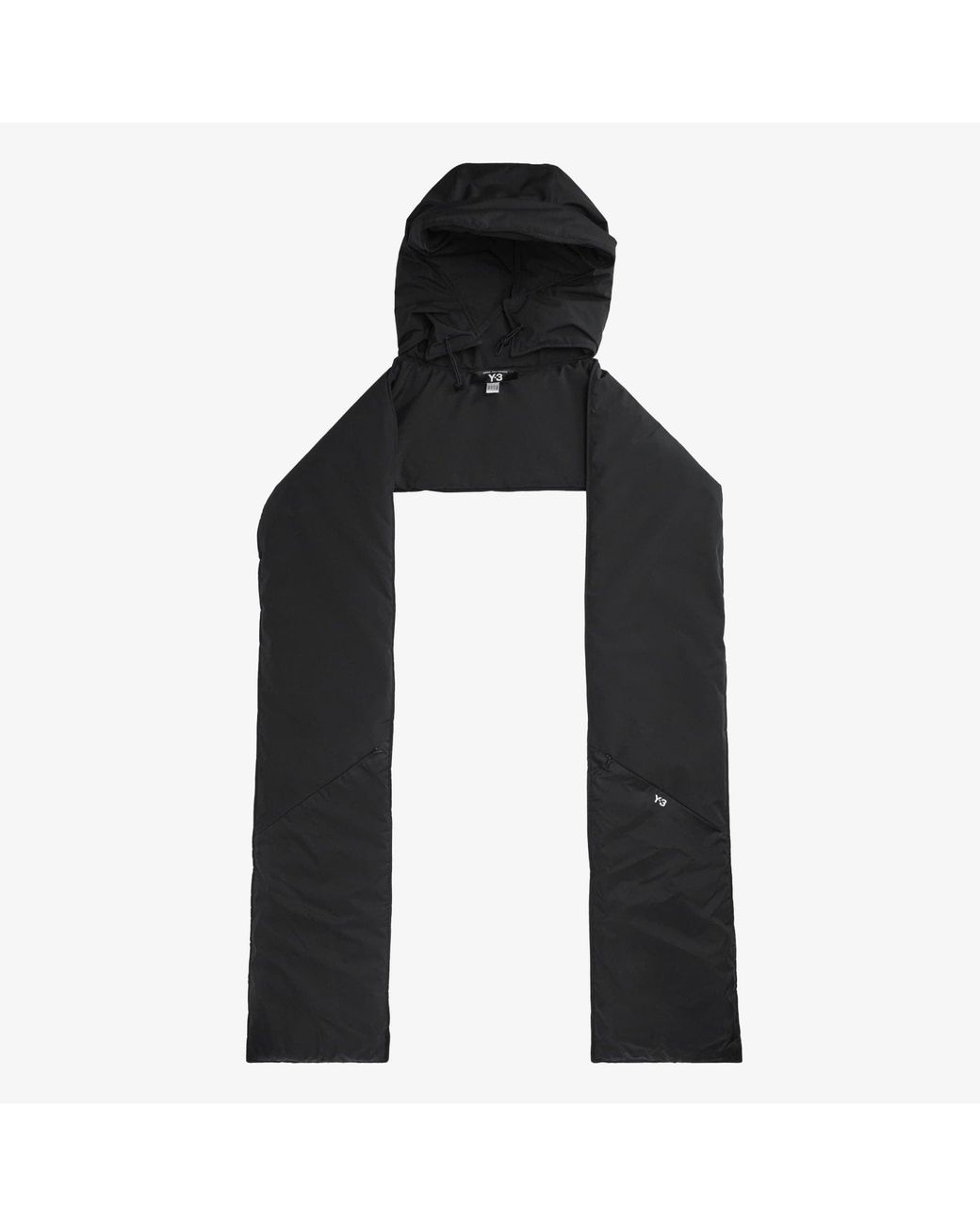 Y-3 Jas Hooded Puffer Jacket in het Black