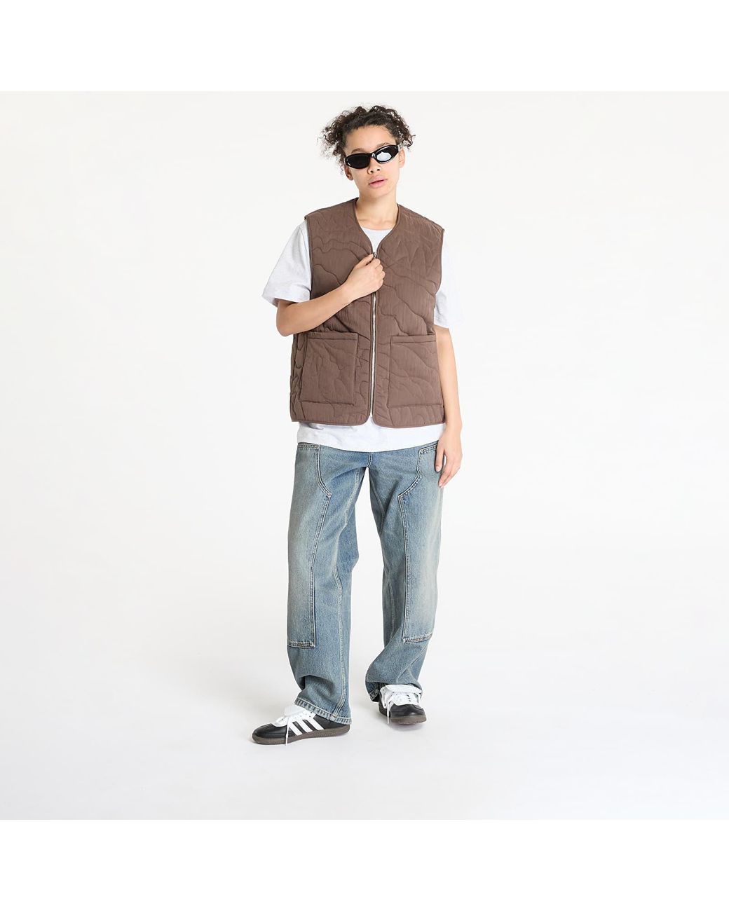 FTSHP Lining Quilted Vest in het Brown