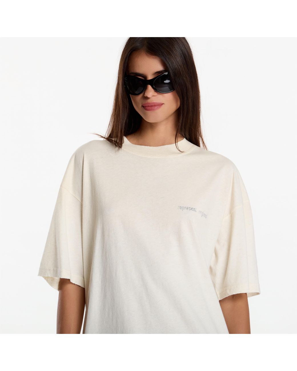 Represent White T-Shirt Reverse Resent T-Shirt
