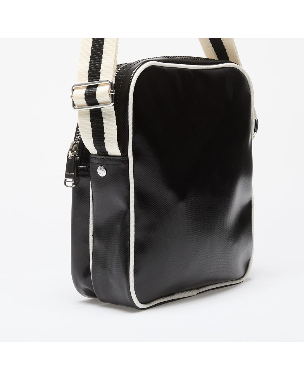 Borsa Classic Side Bag/ Ecru di Fred Perry in Black