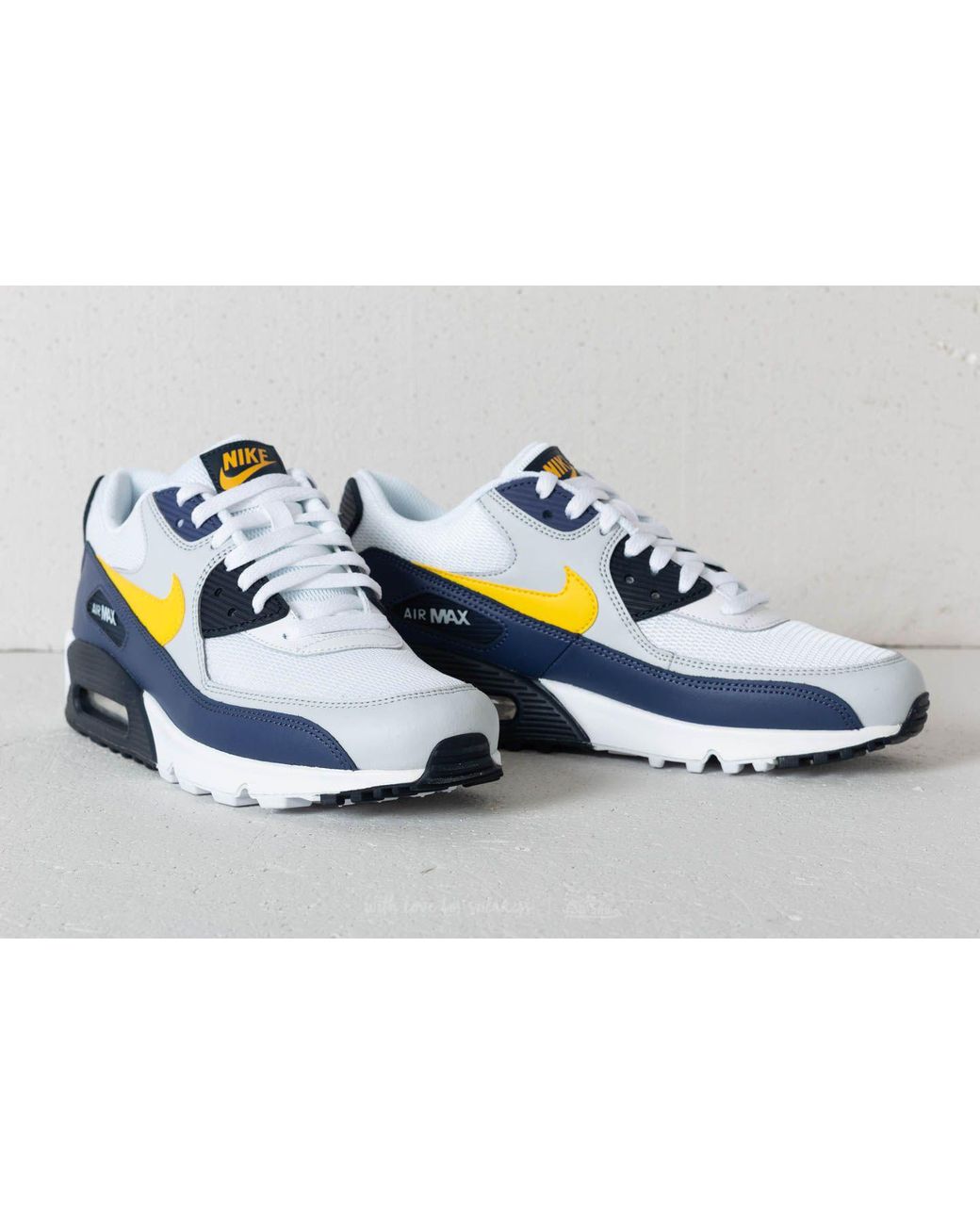 Storen Instituut prijs Nike Air Max 90 Essential White/ Tour Yellow-blue Recall for Men | Lyst