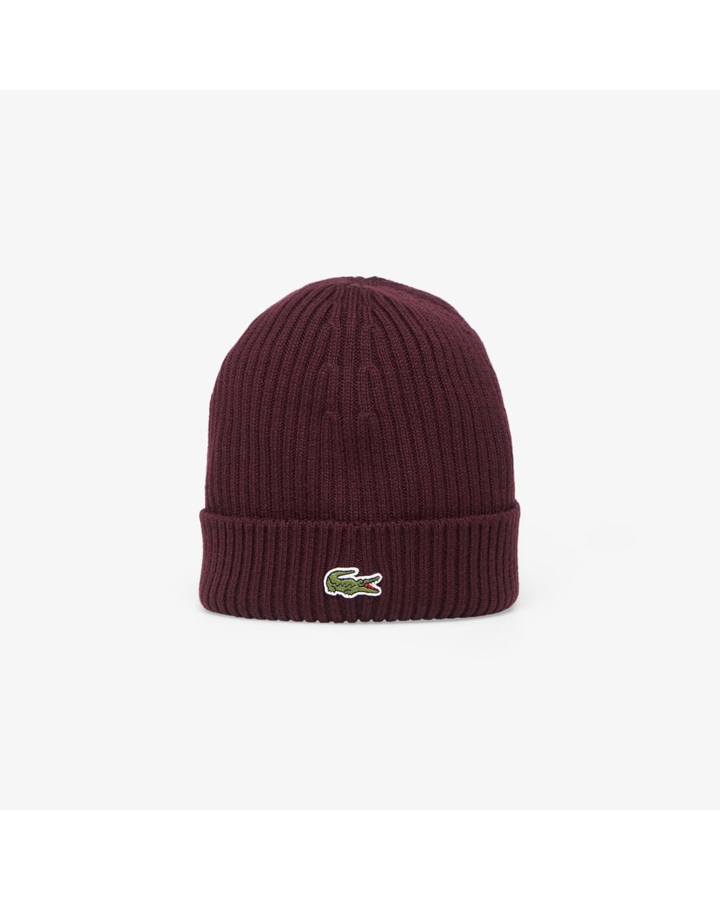 Bonnet knitted caps universal Lacoste en coloris Red