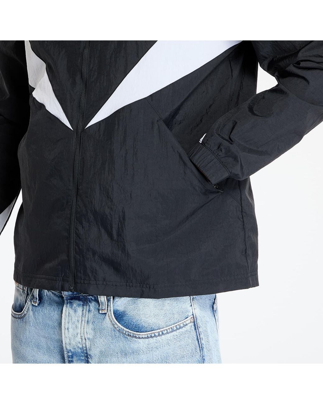 Reebok Windjack Basketball Track Top in het Black voor heren