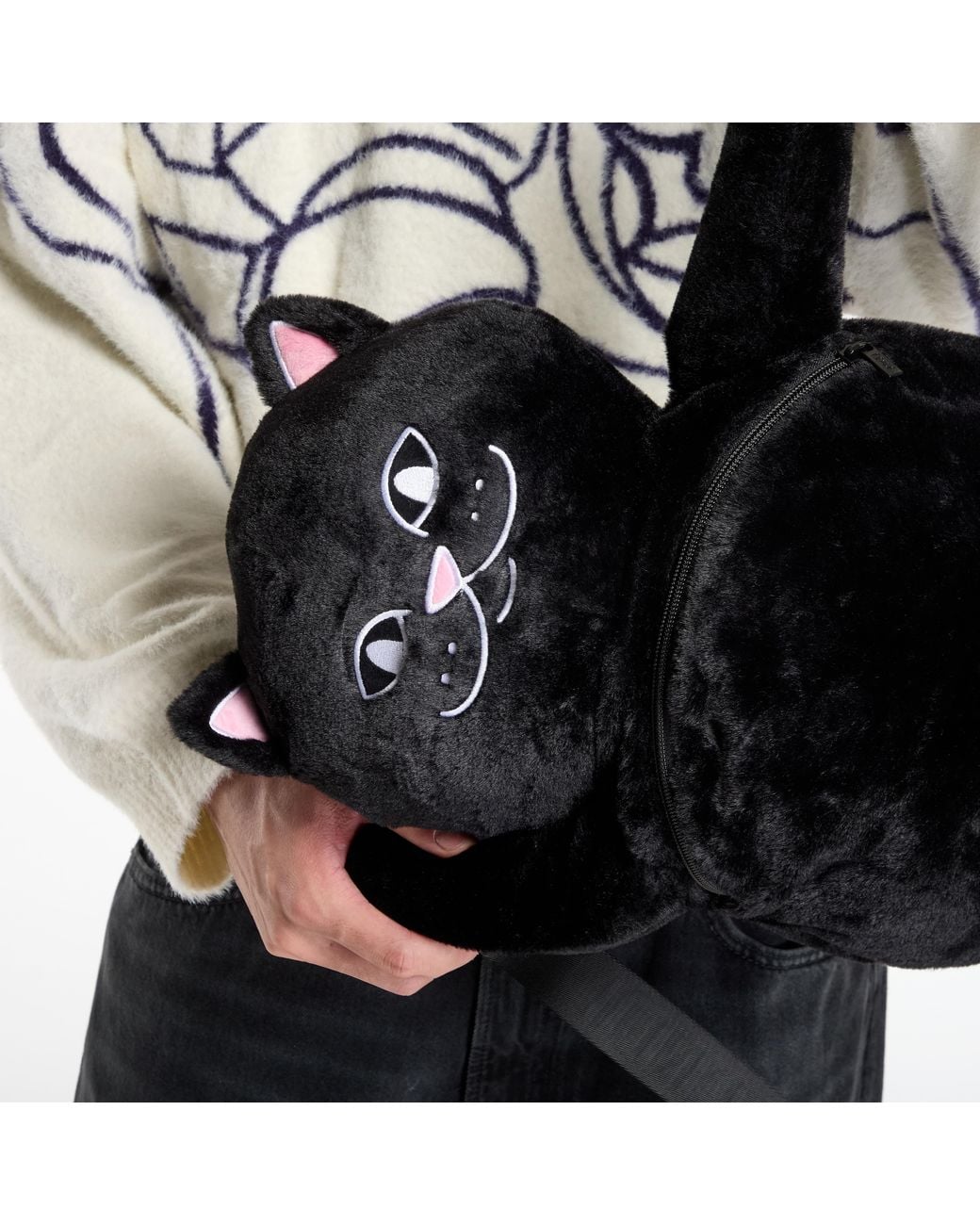 RIPNDIP Lord Jermal Plush Backpack in het Black