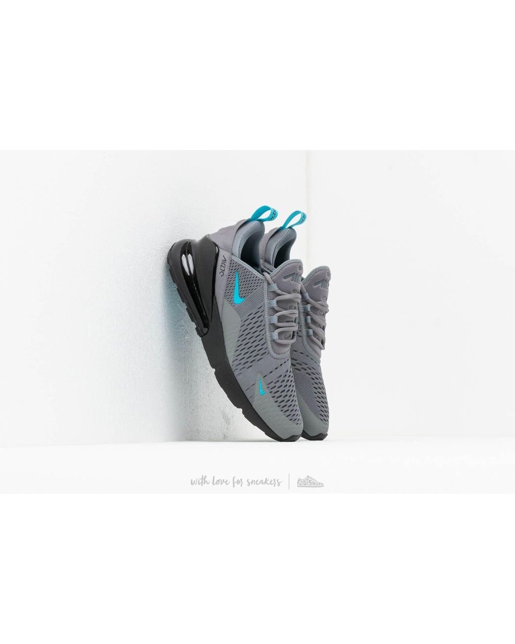 Nike Air Max 270 Cool Grey/ Blue Fury for Men | Lyst