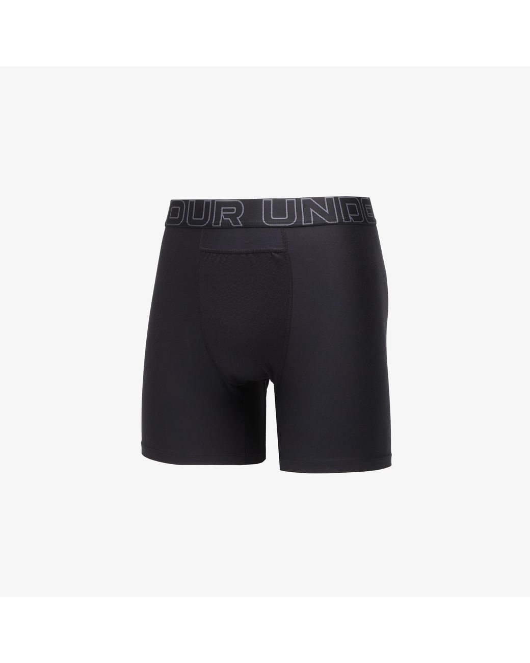 Under Armour Boxers Performance Pouch Solid 6In 2-Pack in het Black voor heren