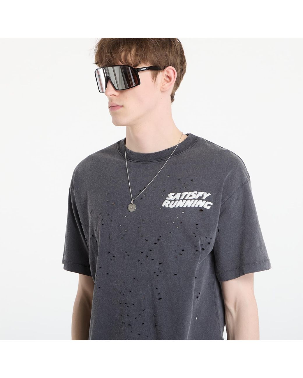 Satisfy T-Shirt Mothtech T-Shirt in het Blue voor heren