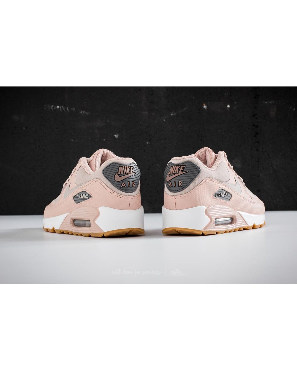 Nike Leather Wmns Air Max 90 Particle Beige/ Moon Particle | Lyst