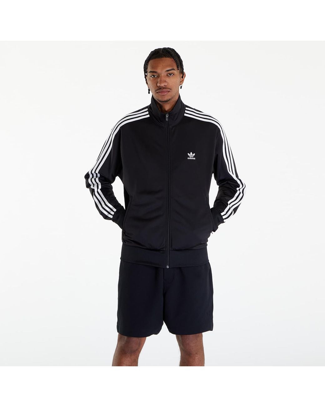 Adidas Originals Sweatshirt Adidas Adicolor Classics Firebird Track Top in het Black voor heren