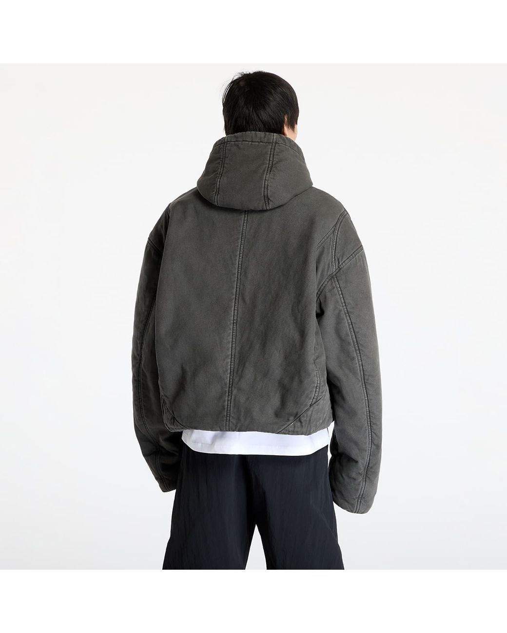 HELIOT EMIL Black Jacket Parametrical Worker Jacket for men