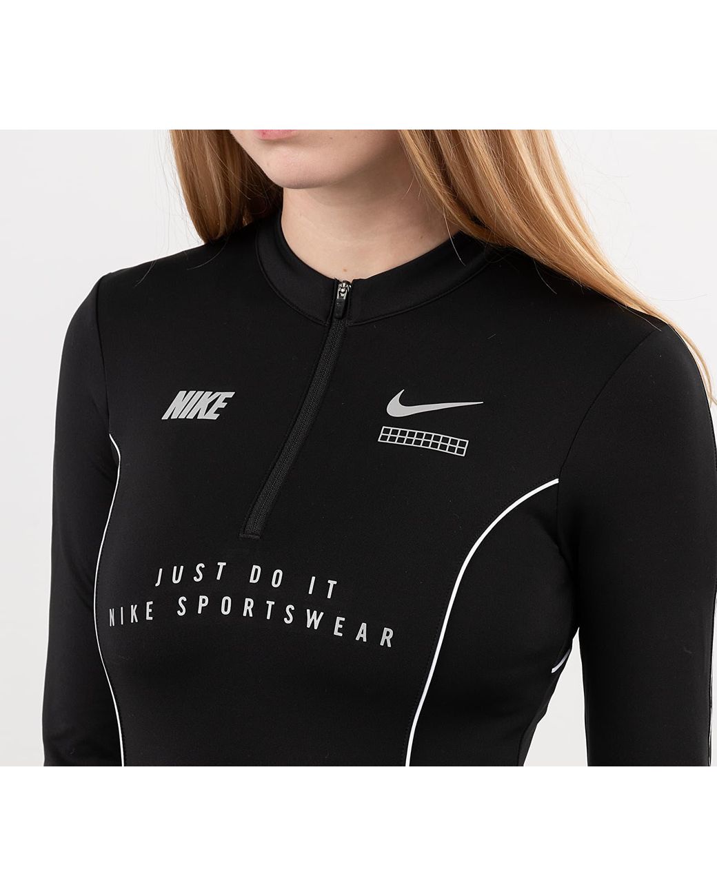 Nike Sportswear DNA Long Sleeve Bodysuit Black/ Black | Lyst DE
