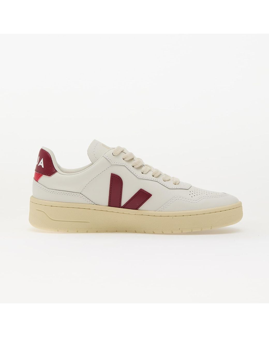 Veja Sneakers W V-90 O.T Leather Ex-White_Marsala Eur in het Pink