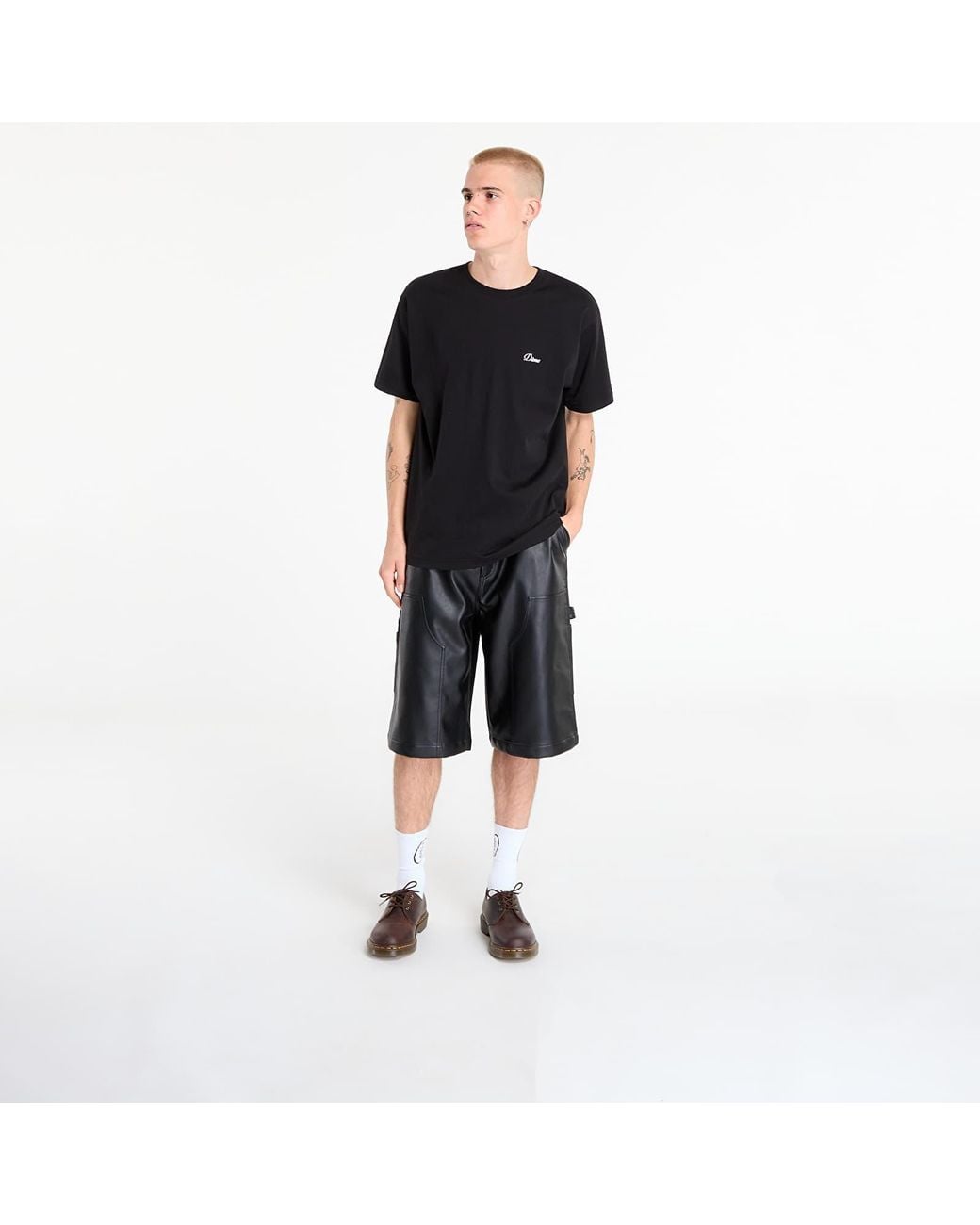 Dime Black T-Shirt Cursive Small Logo T-Shirt