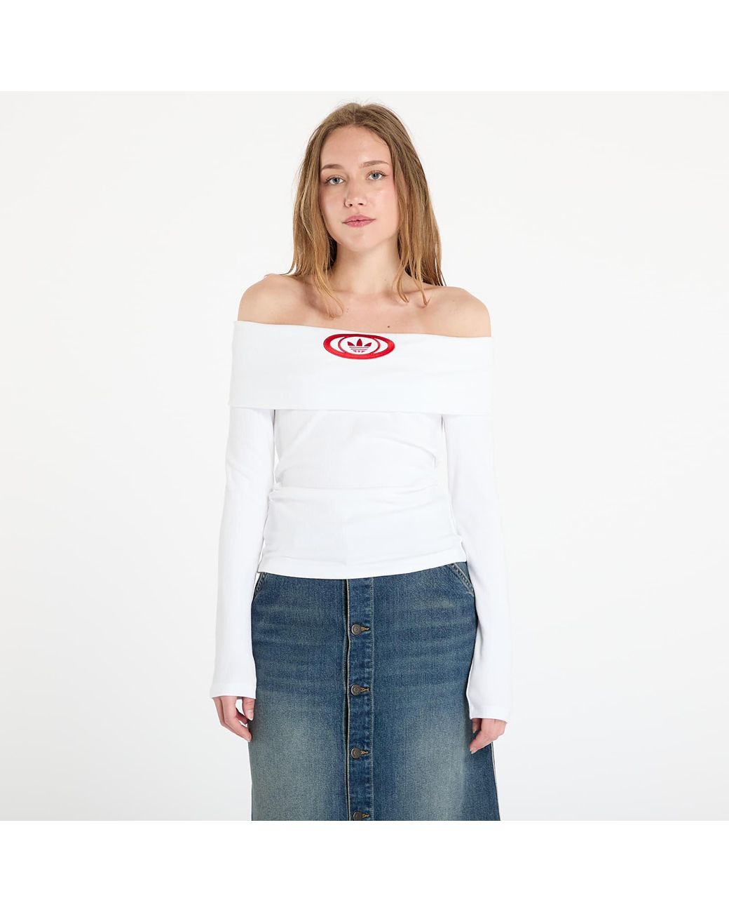 トップス adidas OFF SHOULDER JERSEY Buy ADIDAS adidas Originals Off Shoulder Jersey 2025 Online